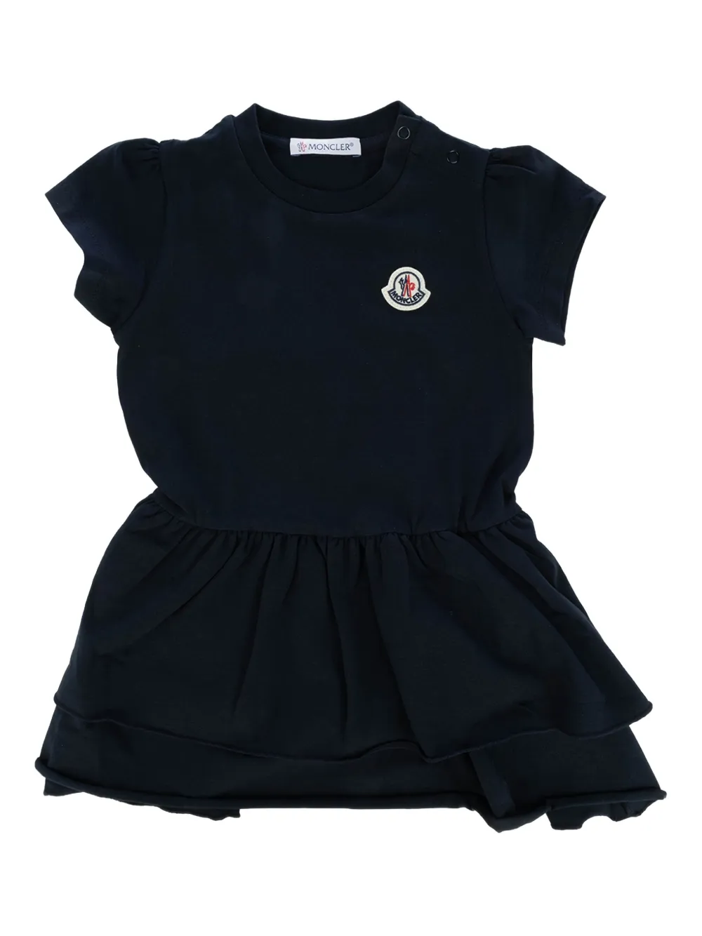 Moncler Enfant Jurk met ruches Blauw