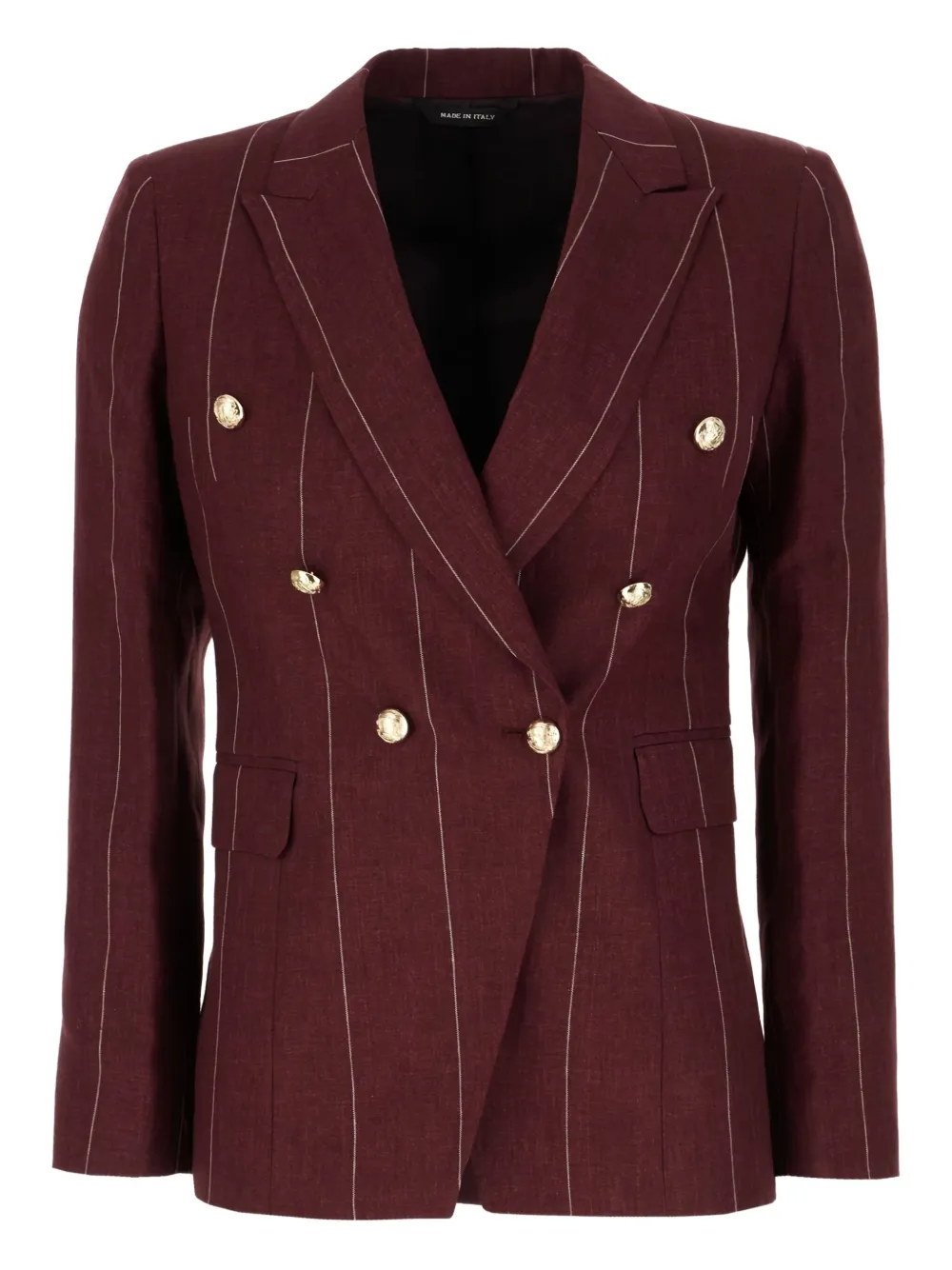 COLAMARINO Pak met krijtstreep Rood