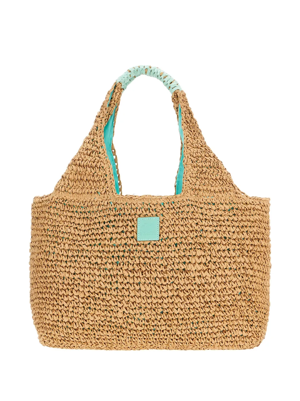 Sundek Straw Top-handle Tote Bag In Neutral