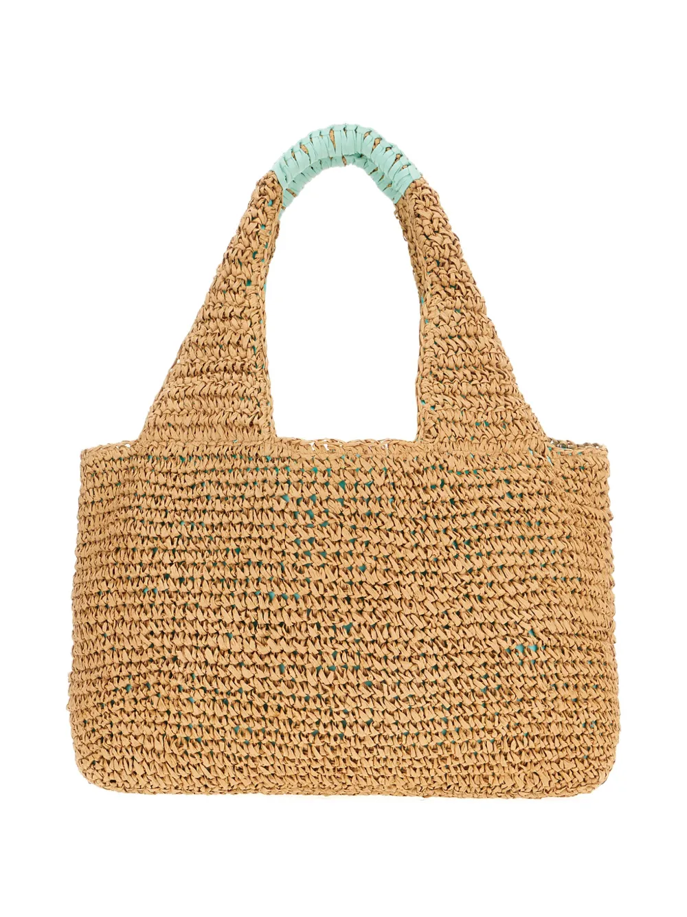 Sundek Straw Top-handle Tote Bag In Neutral