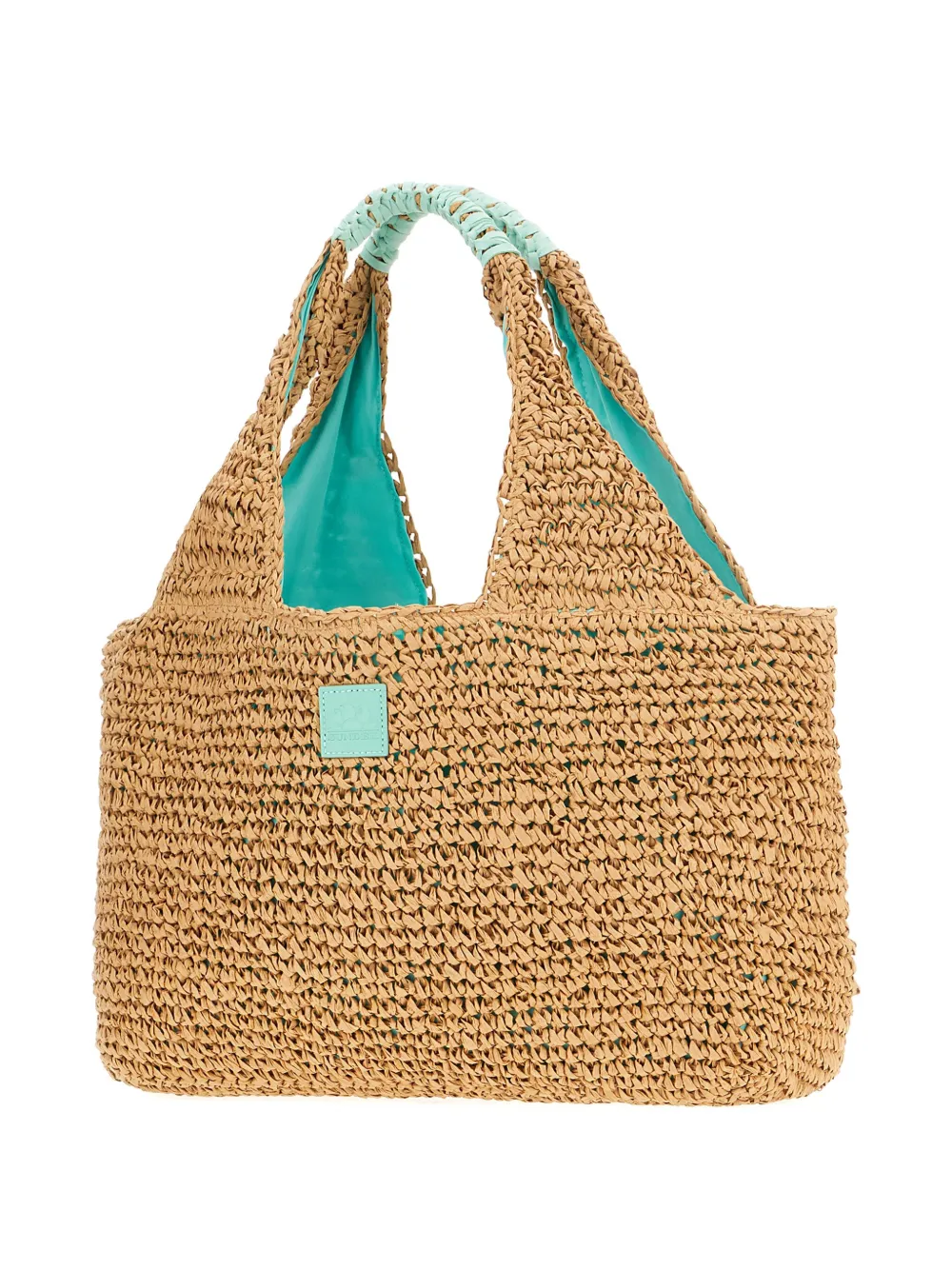 Sundek Straw Top-handle Tote Bag In Neutral