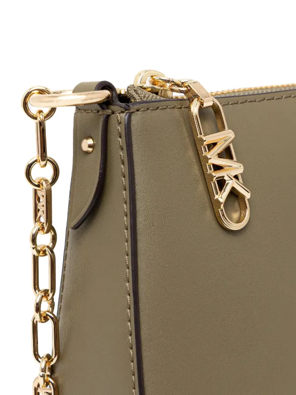 Michael Kors Small Empire chain-strap Shoulder Bag Green