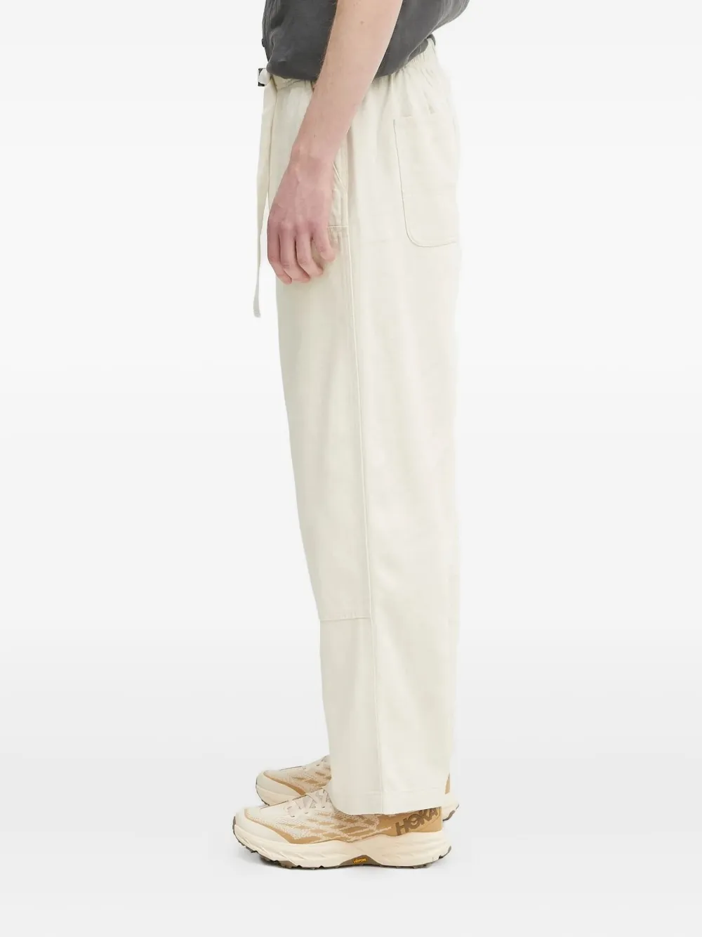 Carhartt WIP drawstring logo-patch trousers Beige