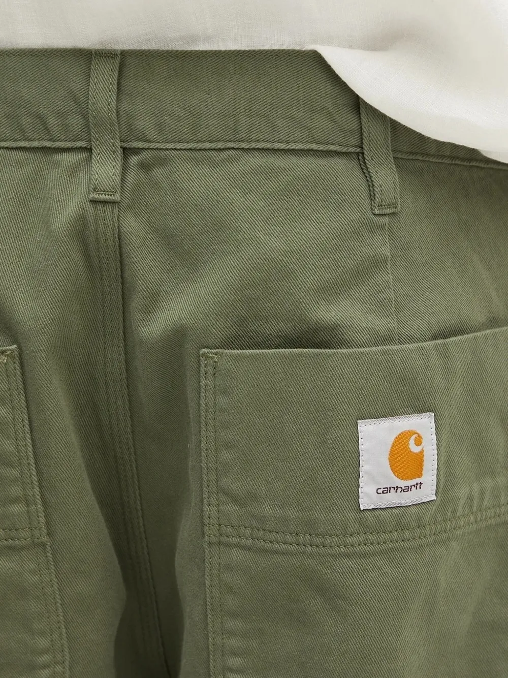 Carhartt WIP back-pockets straight-leg trousers Groen