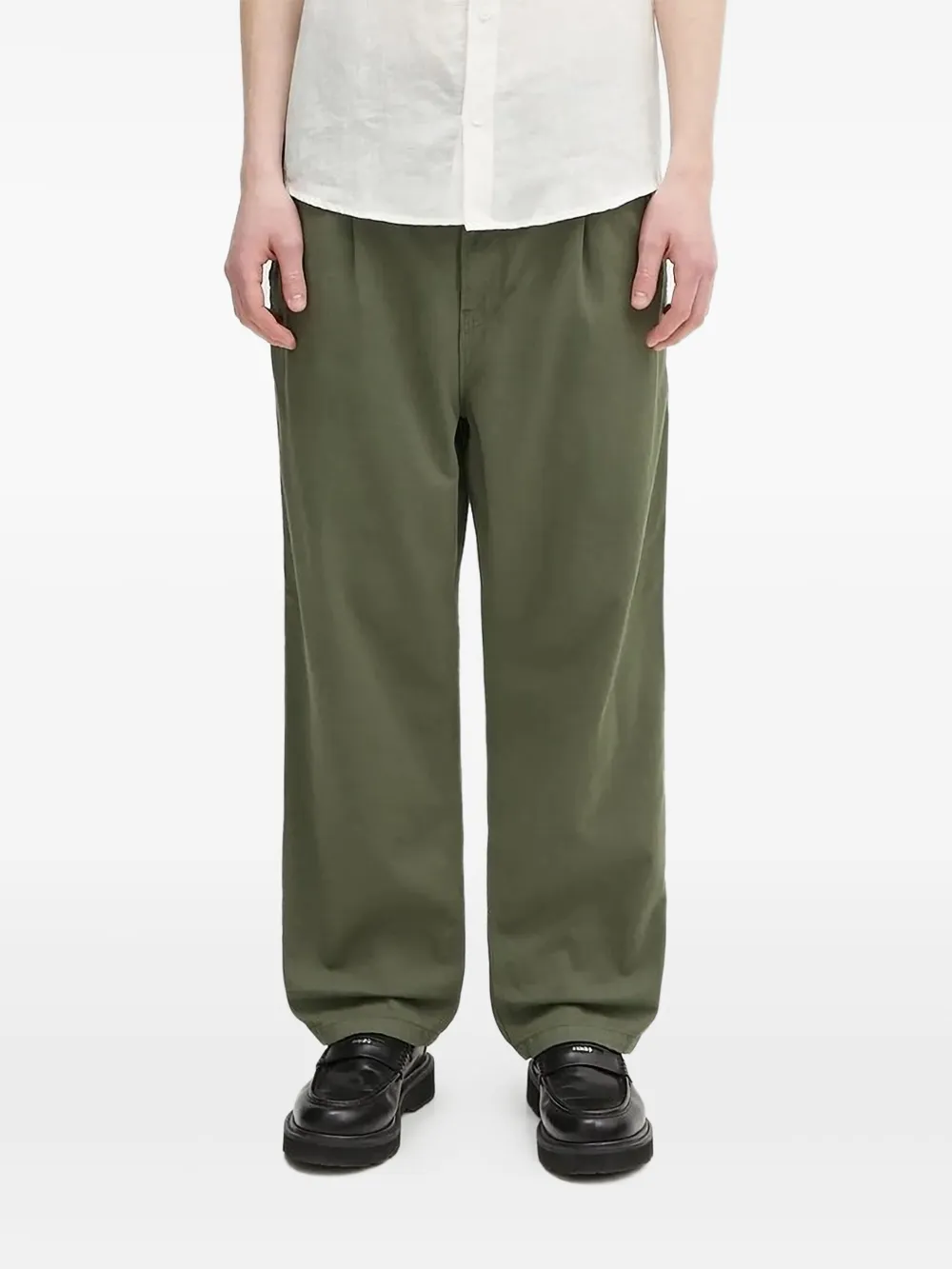 Carhartt WIP back-pockets straight-leg trousers Groen