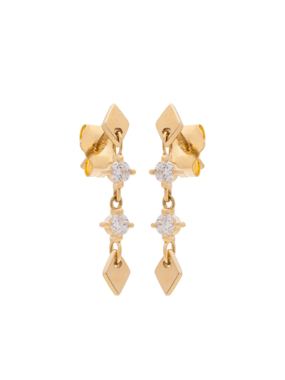 Eden Presley 14K yellow gold Shine diamond earring - ゴールドトーン Eden Presley 14K yellow gold Shine diamond earring - ゴールドトーン