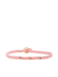 Scosha 10K yellow gold emerald and diamond bracelet - Pink