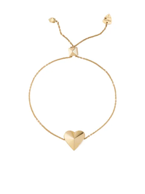 Peruffo 18K yellow gold heart-charm bracelet