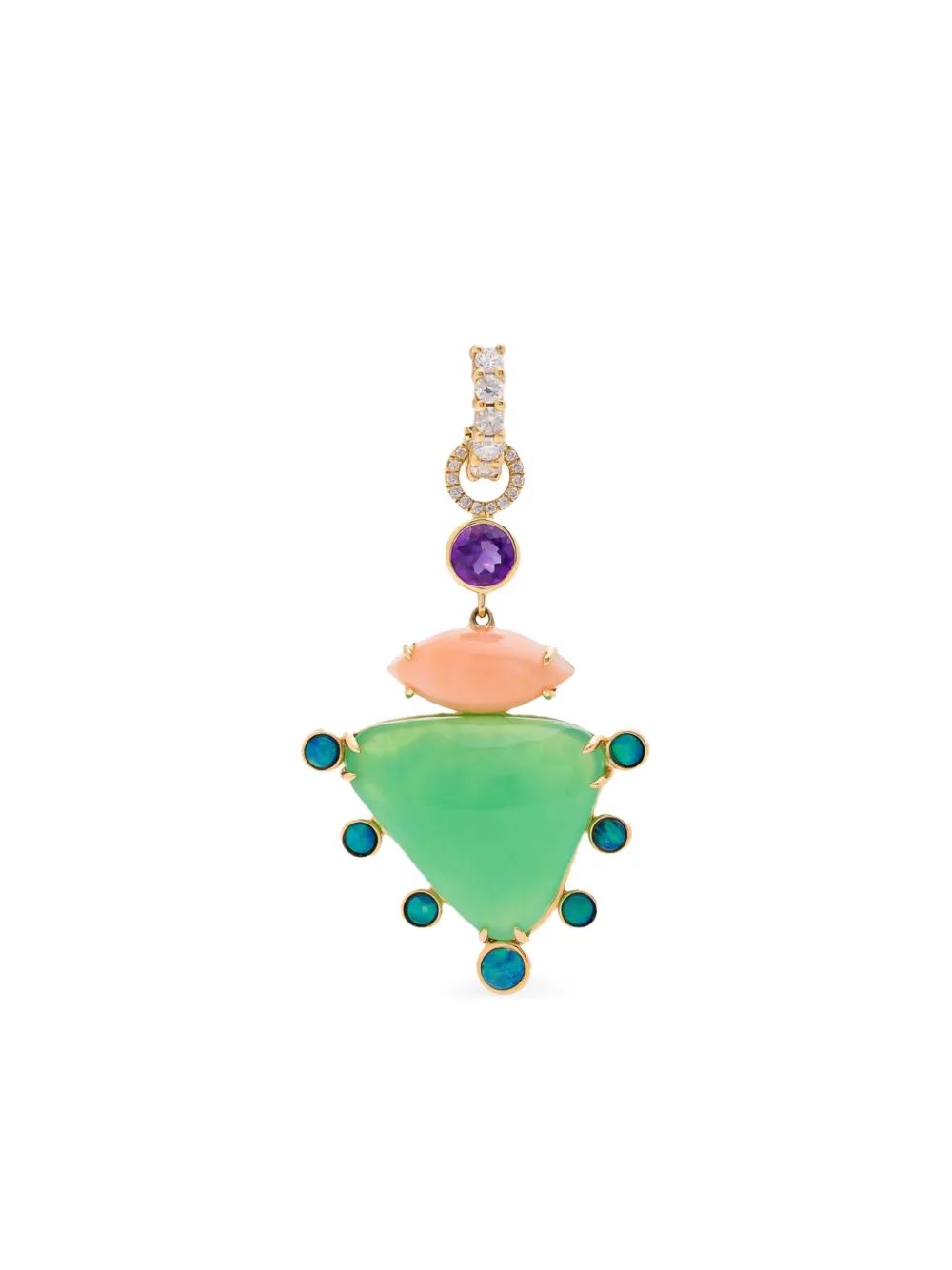 Eden Presley 14K yellow gold multi-stone drop earrings | Fine Jewelry | Image 2