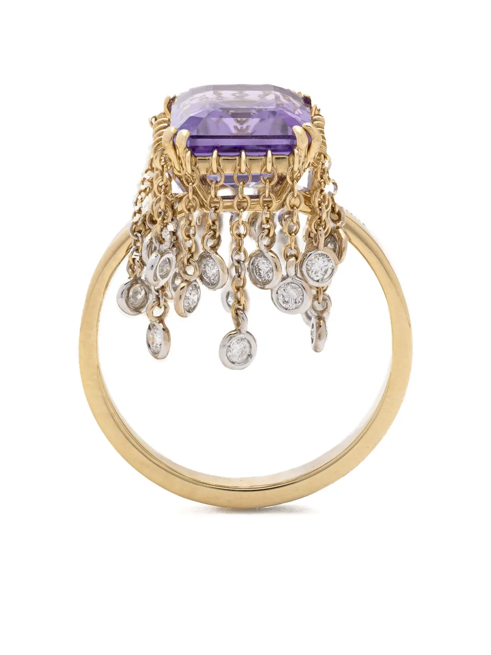 Lisa O 18K yellow gold amethyst ring | Gold | Image 1