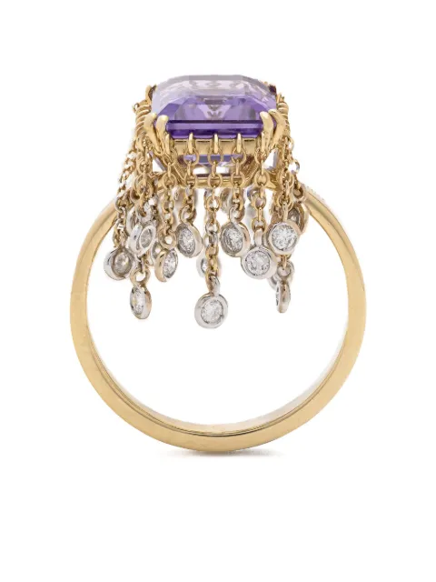 Lisa O 18K yellow gold amethyst ring