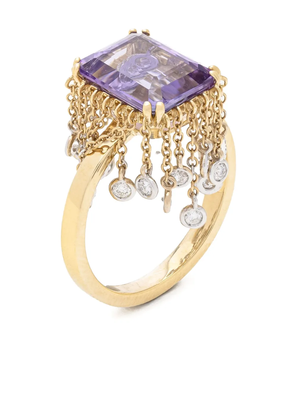 Lisa O 18K yellow gold amethyst ring | Image 2