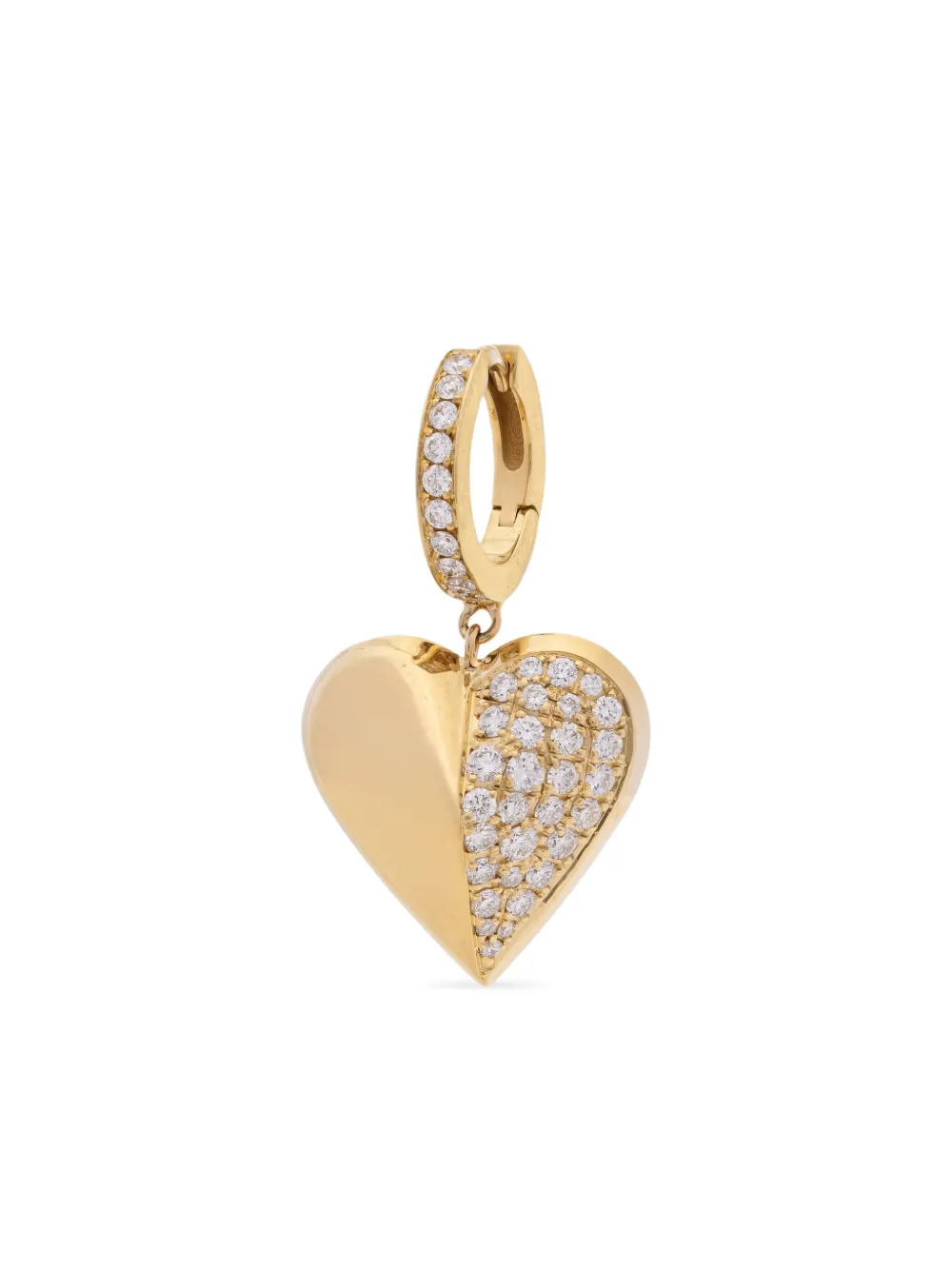 Peruffo 18K yellow gold diamond hoop earring | Image 2