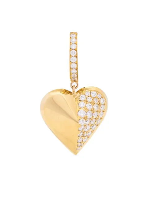 Peruffo 18K yellow gold diamond hoop earring