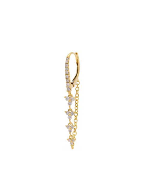 Tracy Upton 14K yellow gold diamond drop earring