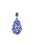 Munnu The Gem Palace 14K white gold sapphire diamond drop earrings - Silver