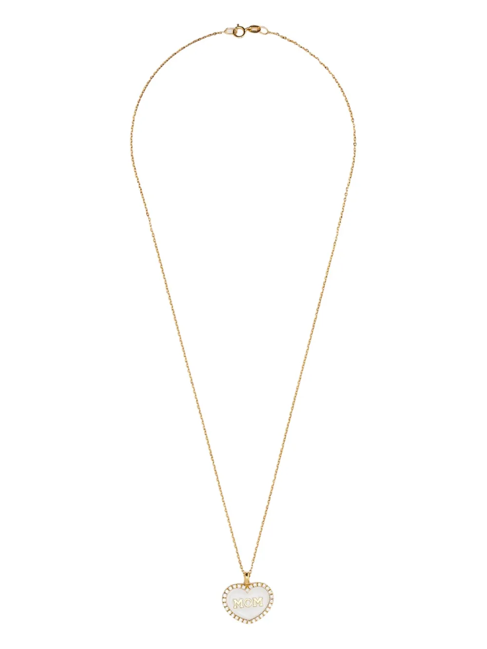 Lisa O 18K yellow gold Pendant Mom diamond necklace | Gold | Image 1