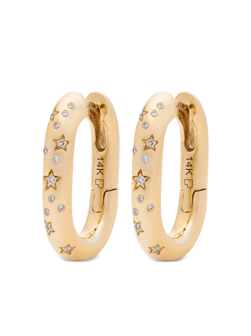 Eden Presley 14kt yellow gold Starstruck huggie hoops - ゴールドトーン Eden Presley 14kt yellow gold Starstruck huggie hoops - ゴールドトーン