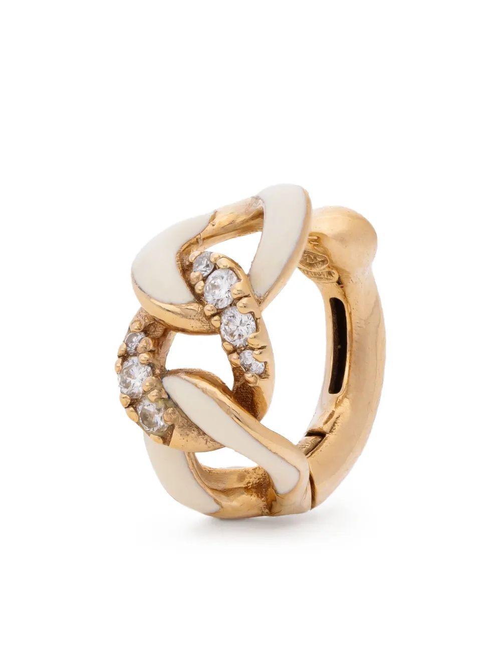 Lisa O 18K yellow gold Groumette diamond ear cuff | Gold | Image 1