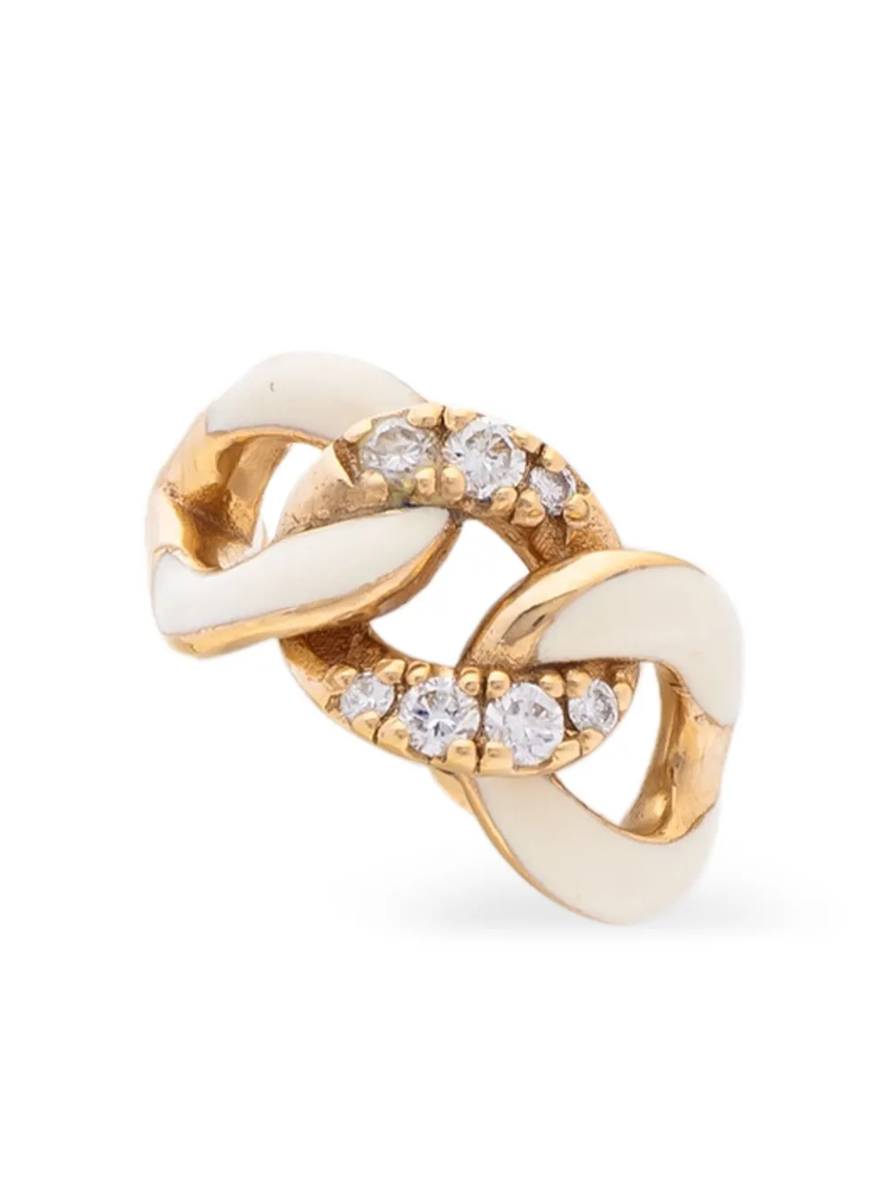 Lisa O 18K yellow gold Groumette diamond ear cuff | Image 2