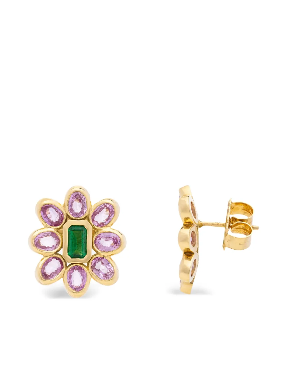 Future Fortune 18kt yellow gold Baby Bloom earrings | Fine Jewelry | Image 2