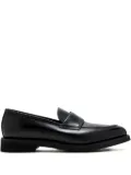 Barrett penny-strap leather loafers - Black