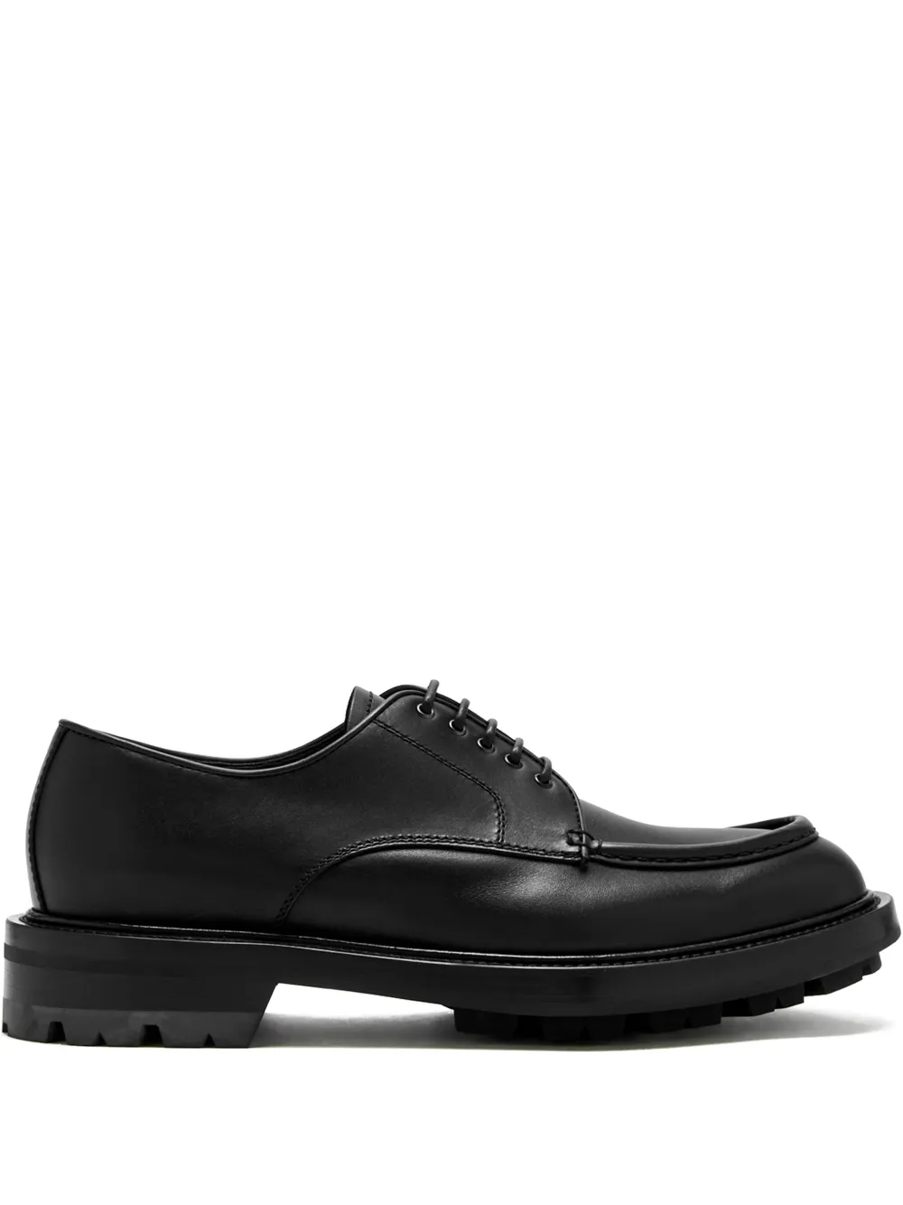 Barrett leather lace-up derby shoes Black
