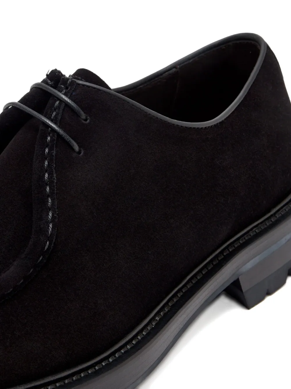 Barrett lace-up suede derby shoes Black