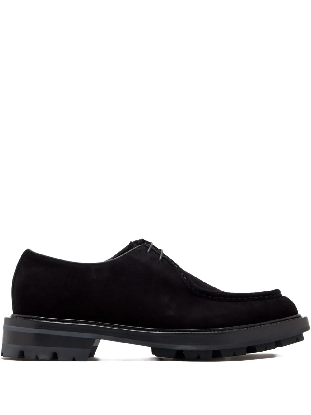 Barrett lace-up suede derby shoes Black