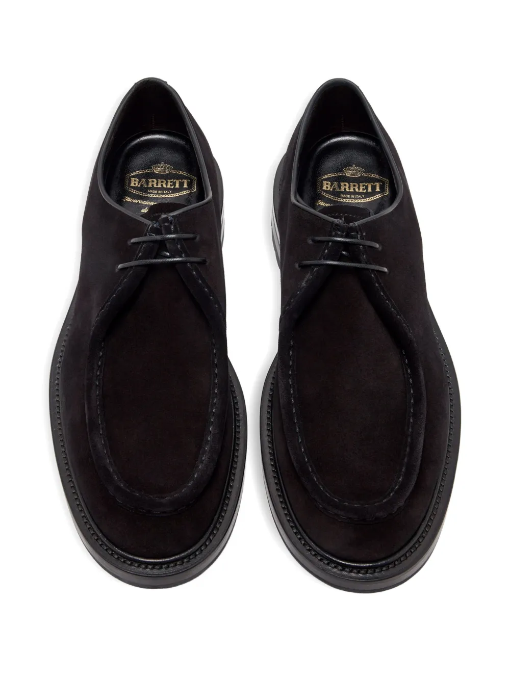 Barrett lace-up suede derby shoes Black