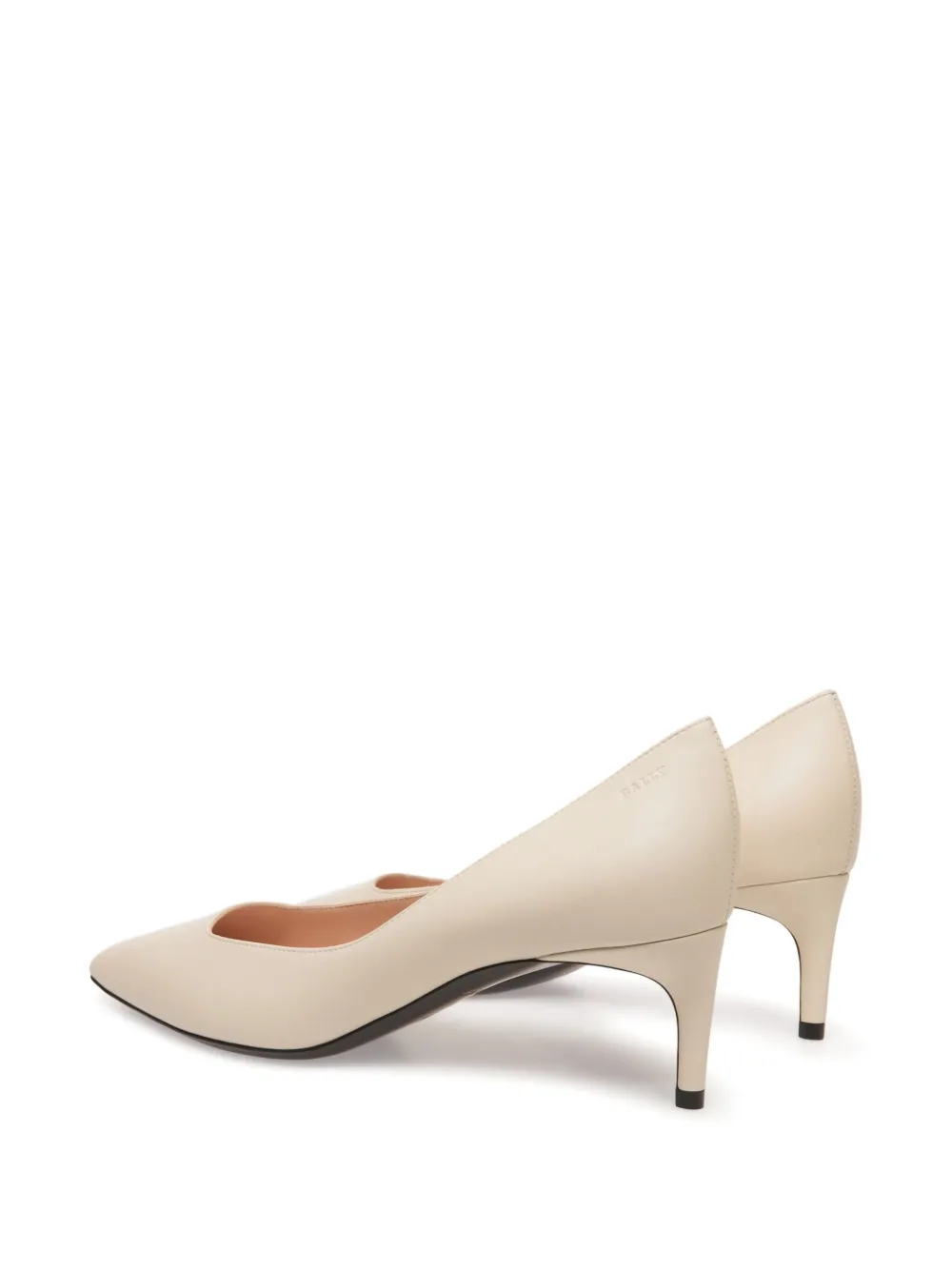Bally leather pointed-toe pumps White
