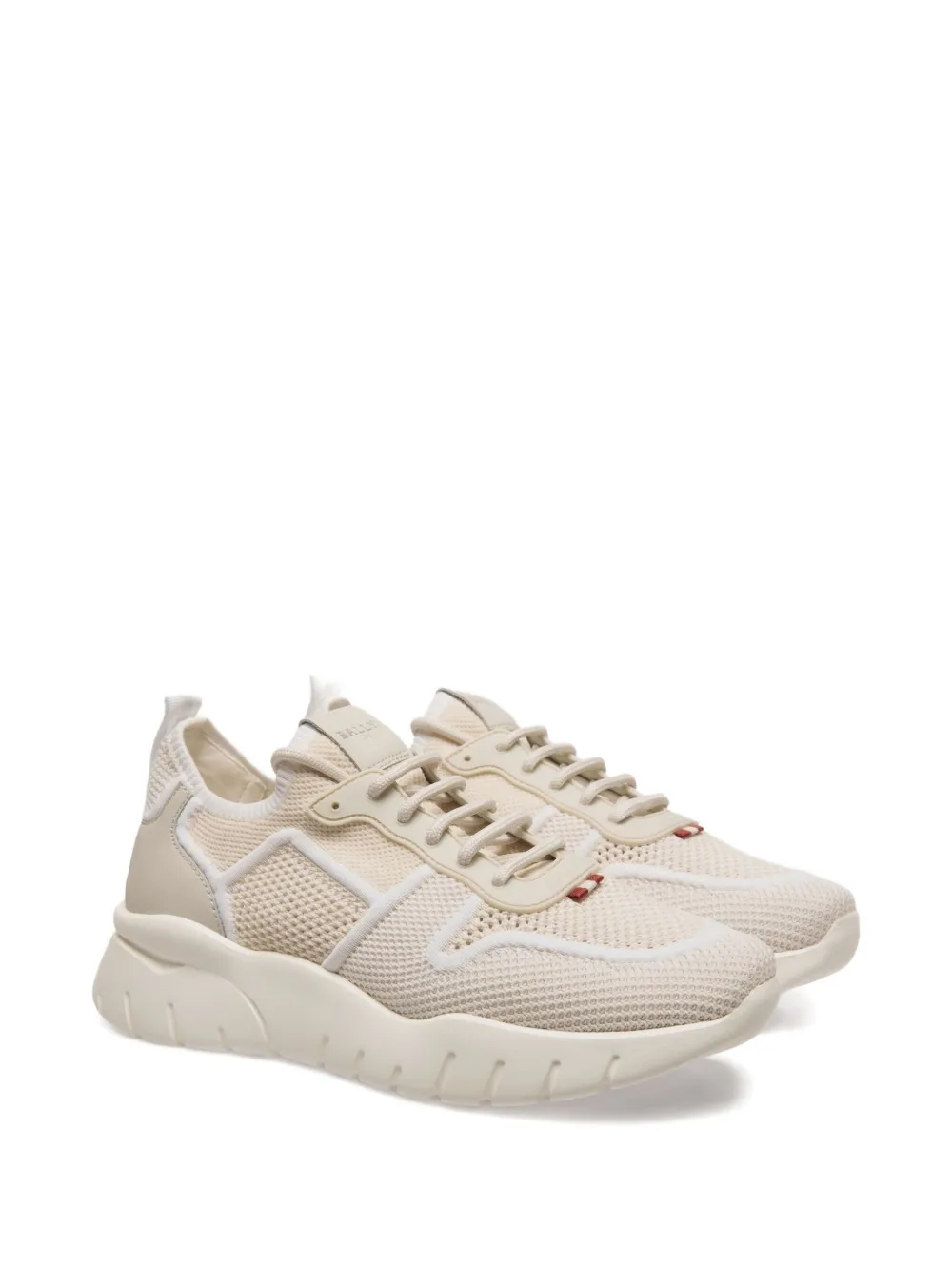Bally ribbon-tab knit low-tops sneakers White