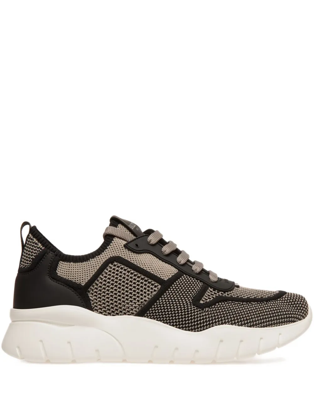 Bally Gebreide sneakers met lint Bruin