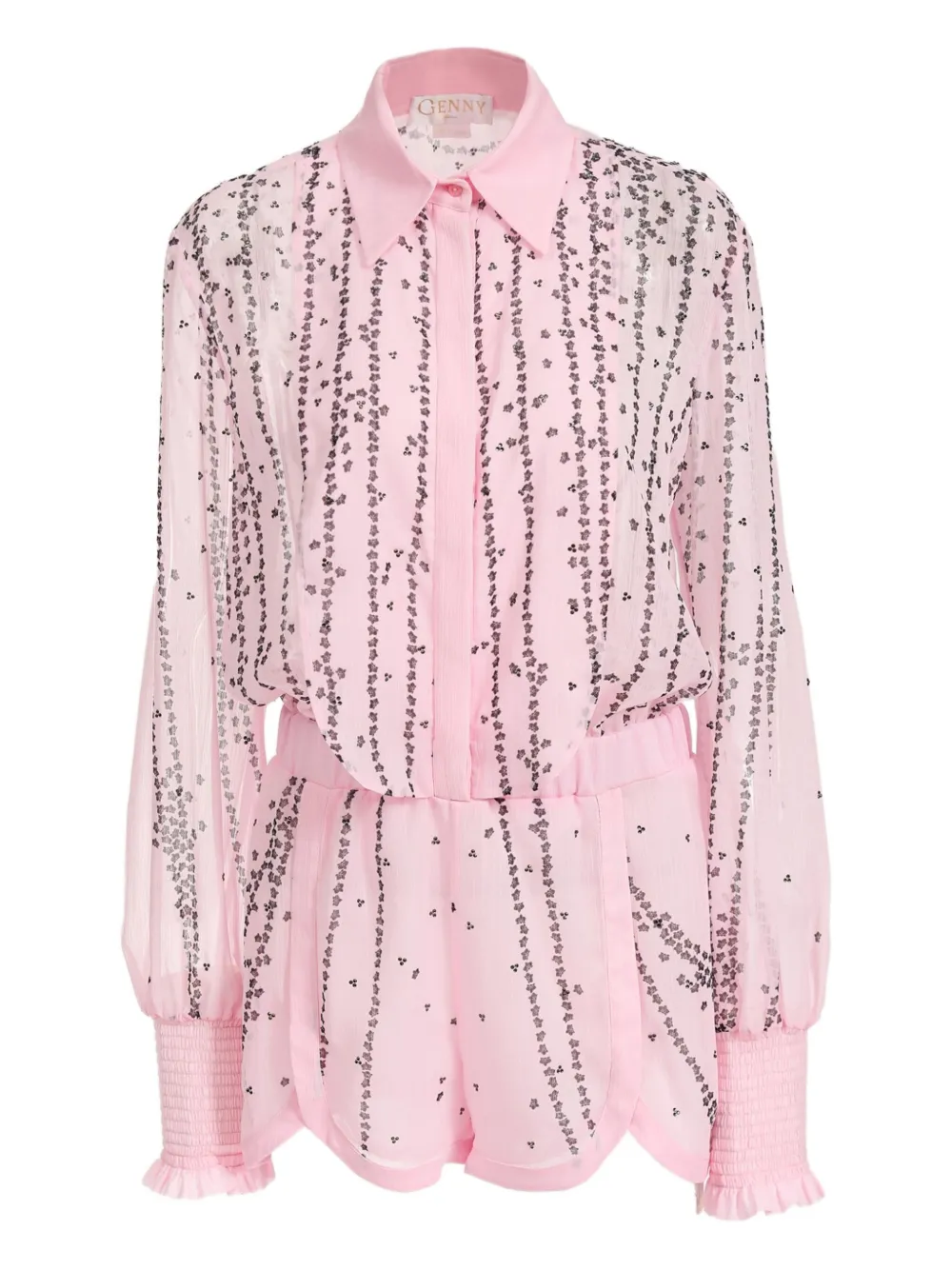Genny sequin-embellished jumpsuit Roze