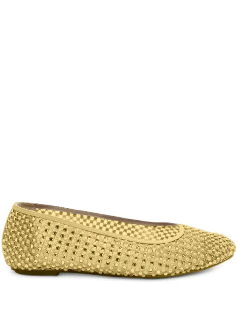 Genny crystal-embellished ballet flats 