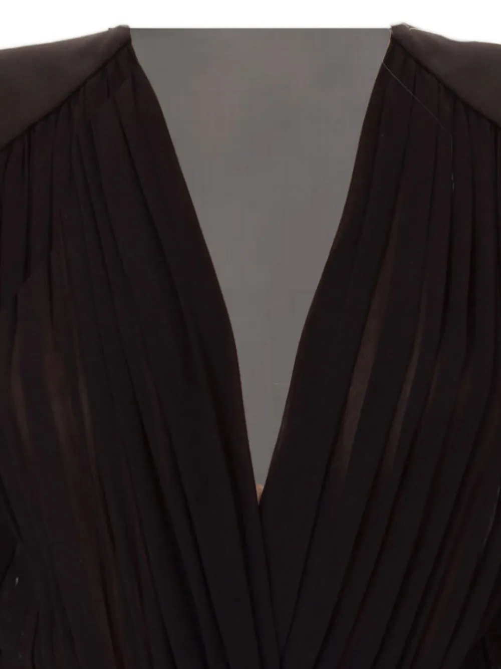 Genny silk top Zwart