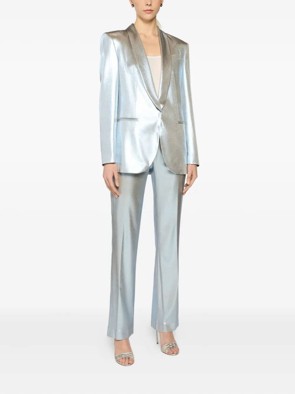 Genny metallic single-breasted blazer | Blazers | Image 2