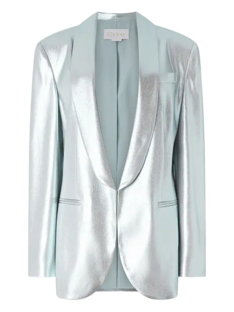 Genny metallic single-breasted blazer
