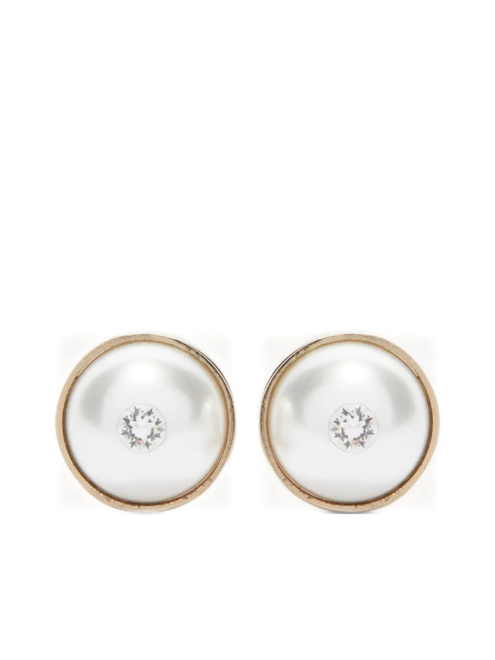 Genny circular-design earrings | White | Image 1
