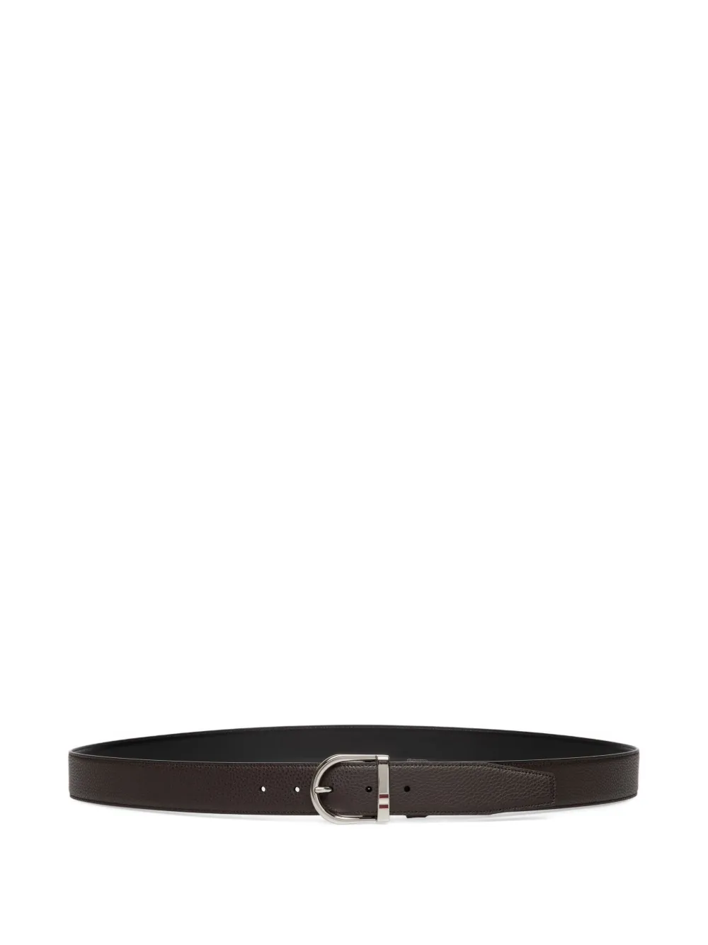 Bally reversible grained leather belt Bruin