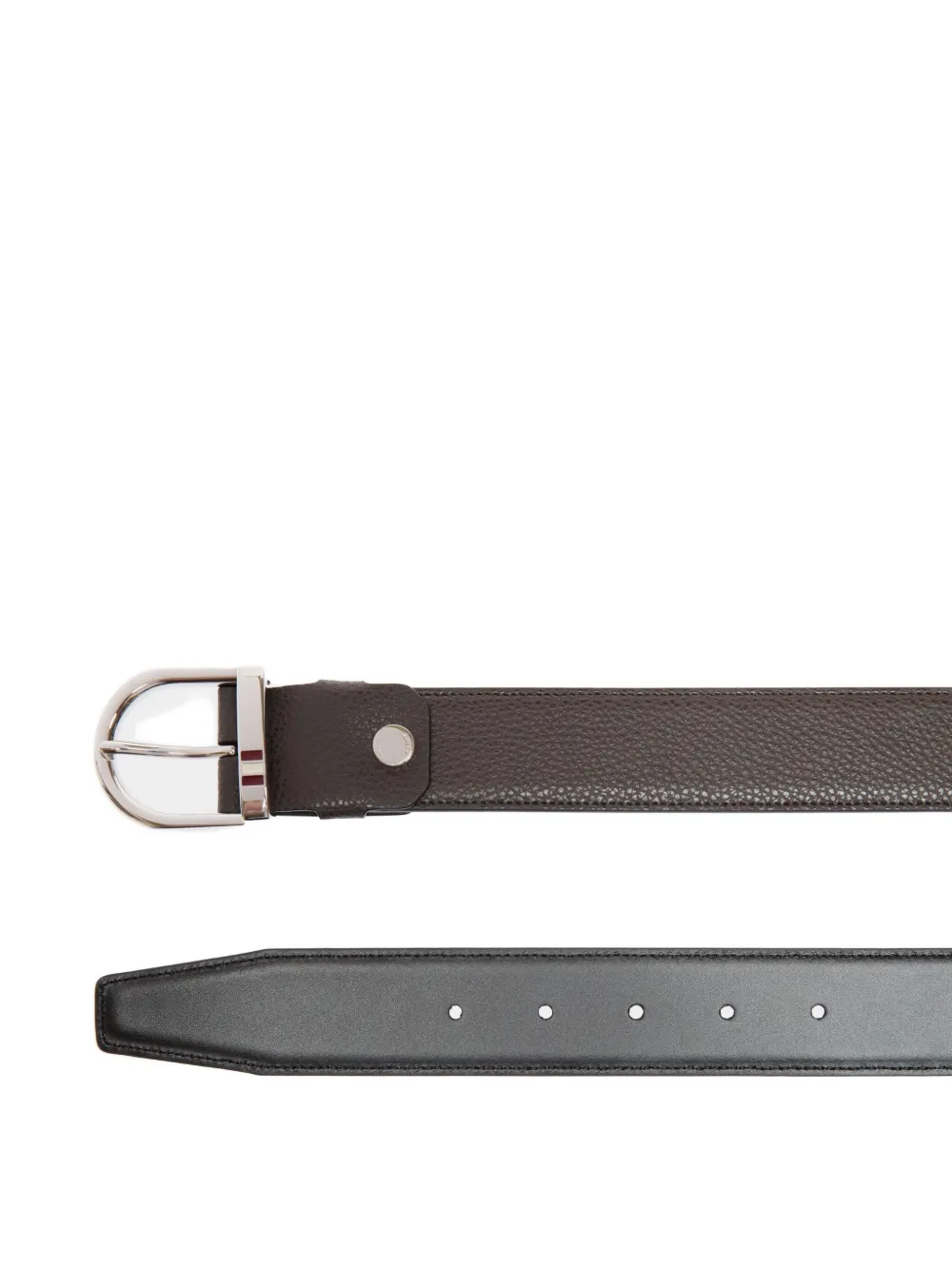 Bally reversible grained leather belt Bruin