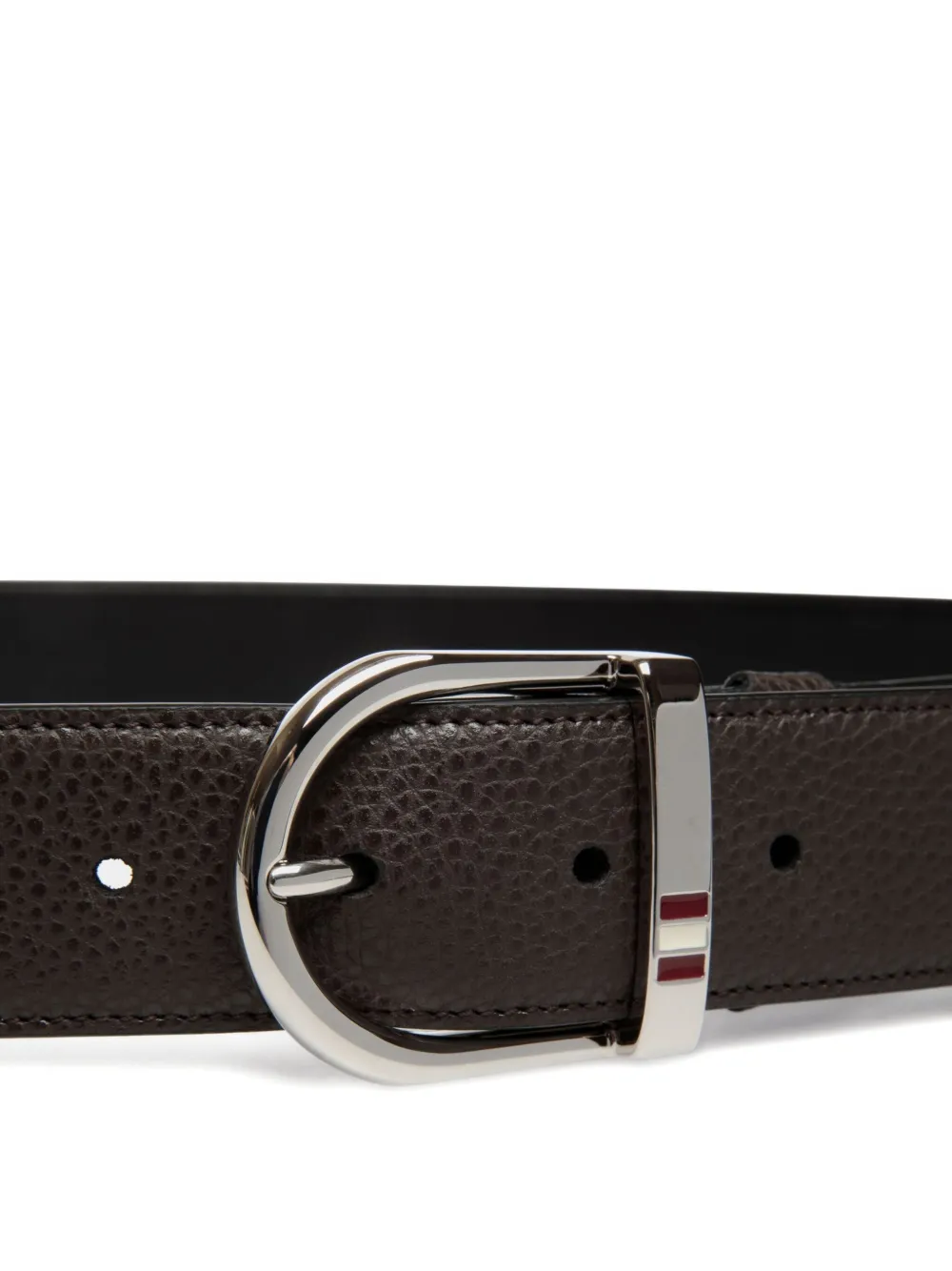 Bally reversible grained leather belt Bruin