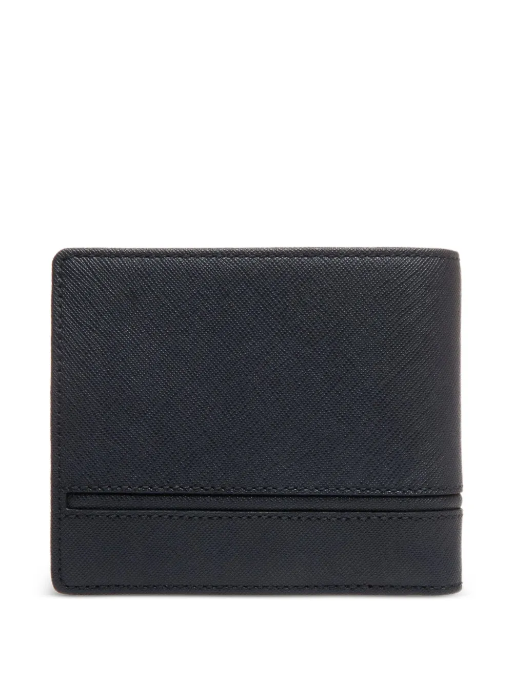 Bally embossed-leather ribbon-detail wallet Blauw