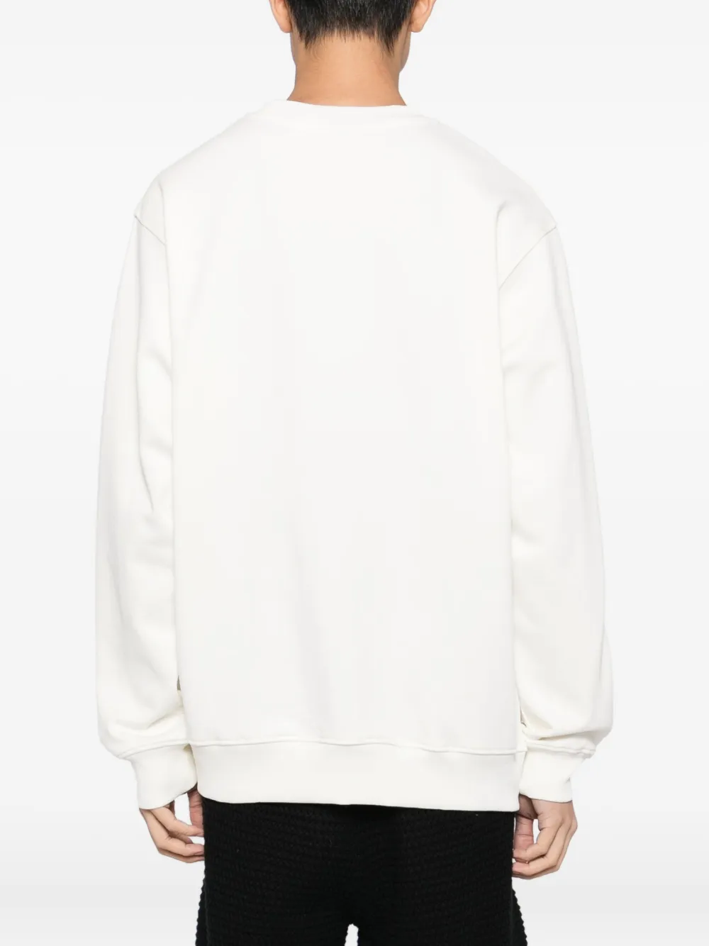 Drôle De Monsieur Sweater met cocktailprint Beige