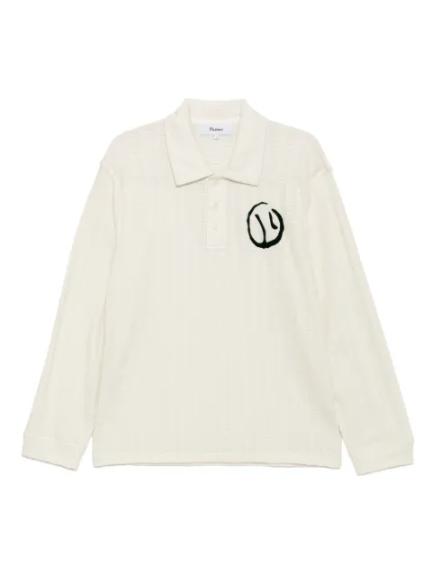 Palmes Motif rugby polo shirt