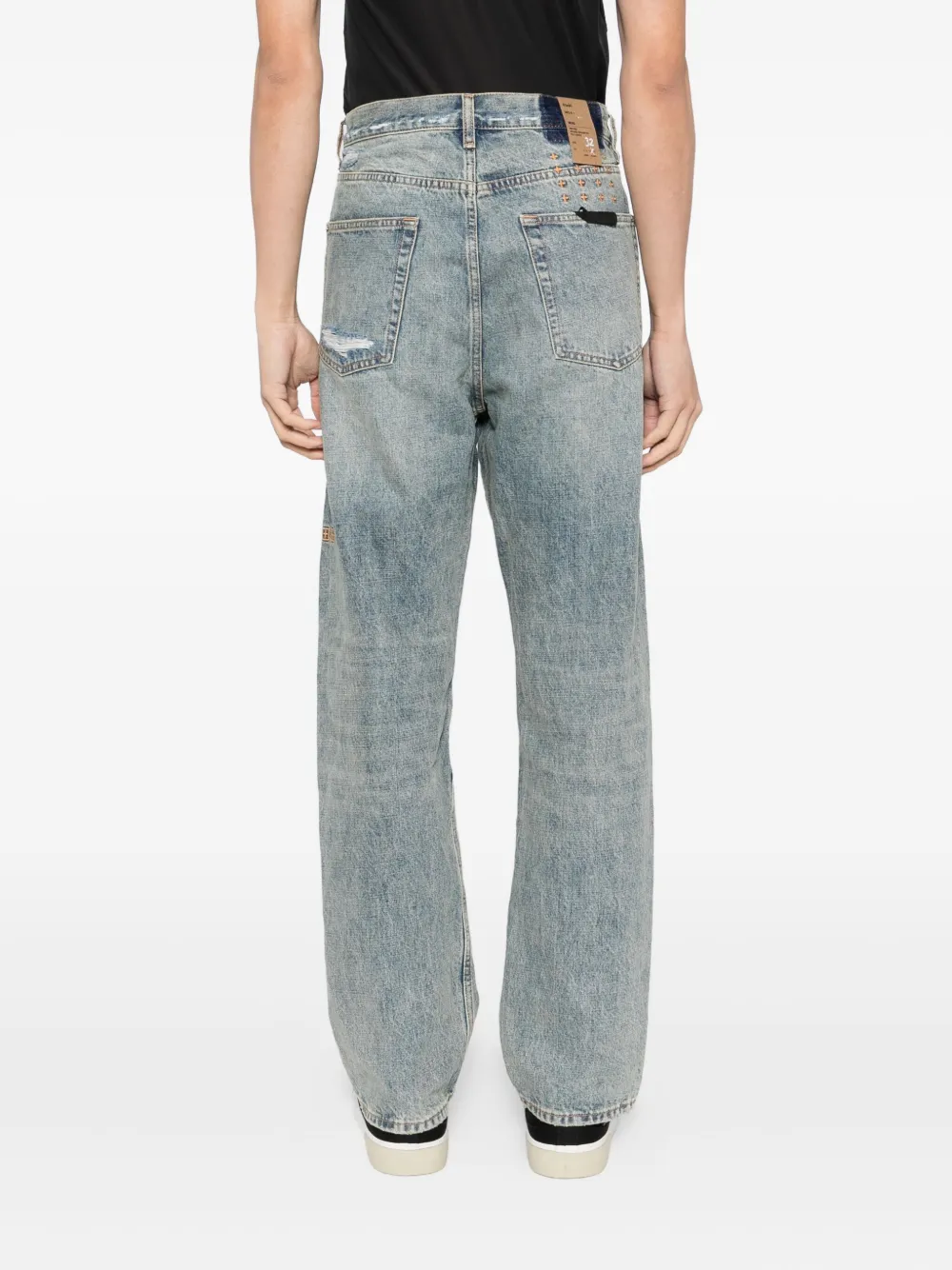 Ksubi Jeans met gerafeld detail Blauw
