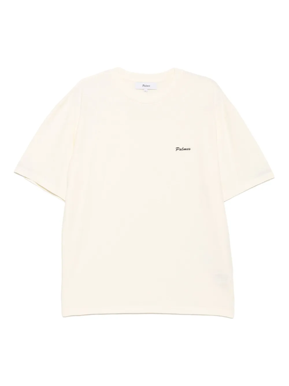 Palmes Geverfd T-shirt Beige