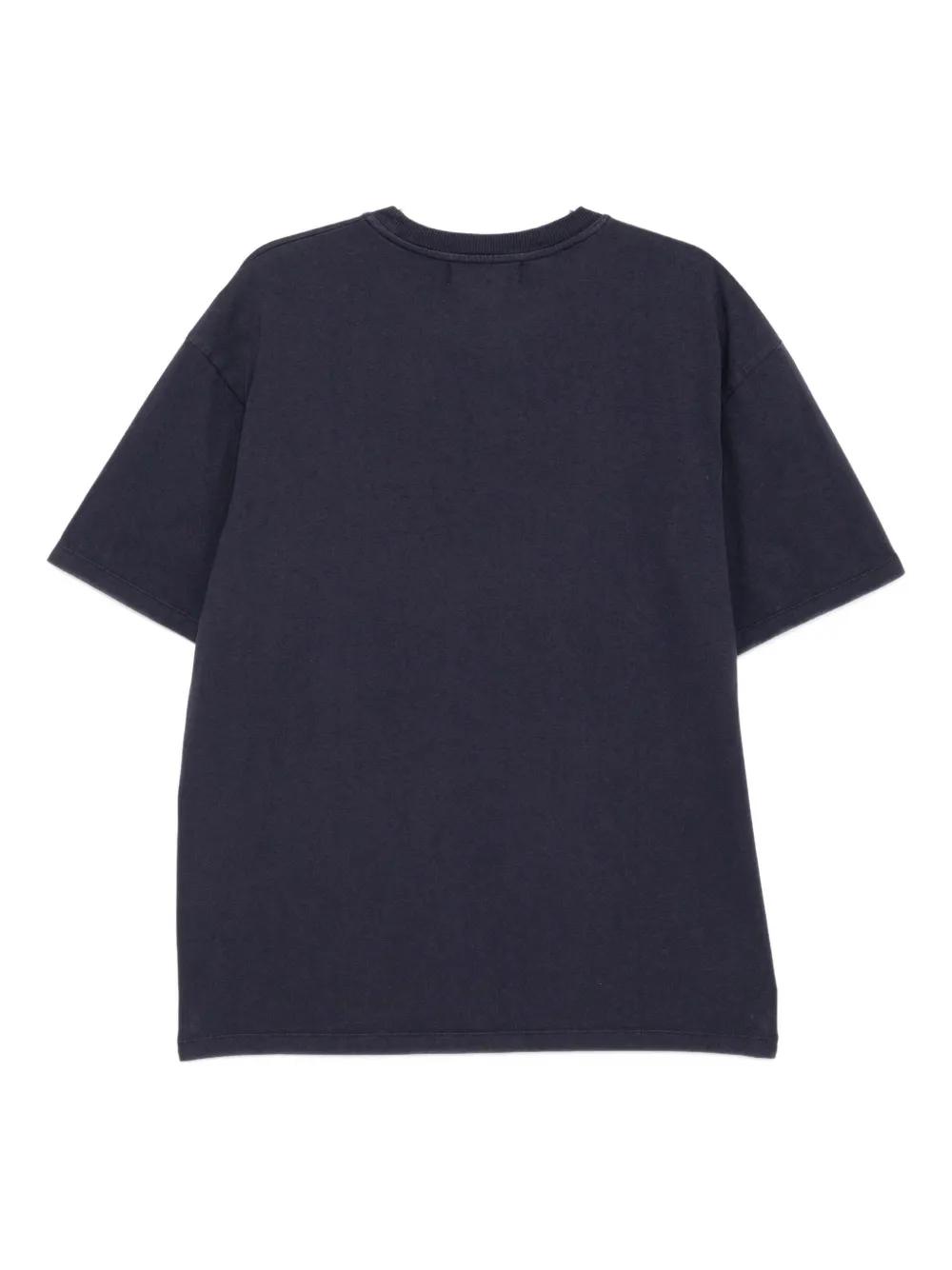 Palmes Geverfd T-shirt Blauw