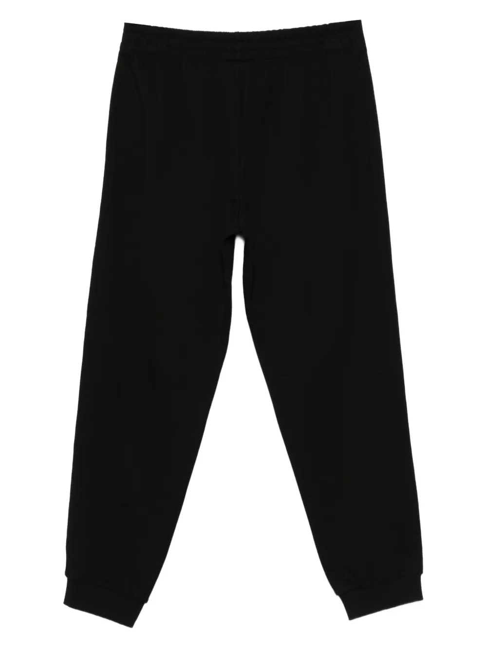 Ea7 Emporio Armani logo-tape cotton track pants Zwart