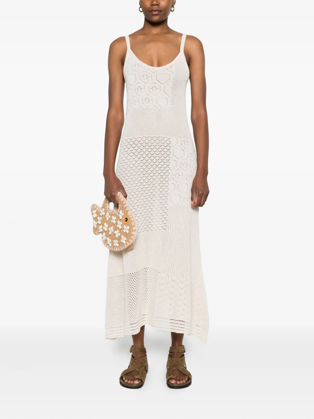 Akep patchwork open-knit dress | Day Dresses | Image 2